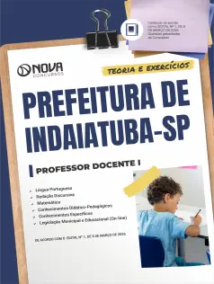 Apostila Prefeitura de Indaiatuba em PDF - SP 2026 - Professor Docente I