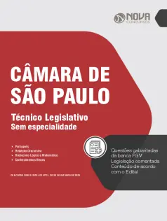 Apostila Câmara de São Paulo em PDF - Técnico Legislativo - Sem Especialidade