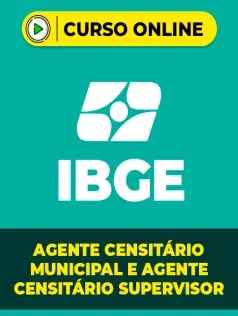 Kit Aprovação IBGE - Agente Censitário Municipal e Supervisor (ACM e ACS)