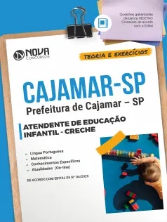 Apostila Prefeitura de Cajamar - SP 2025 - Atendente de Educação Infantil - Creche