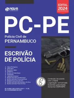 Apostila PC-PE em PDF 2024 - Escrivão de Polícia