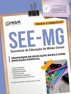 Apostila SEE-MG - Professor de Educação Básica (PEB) - Educação Especial
