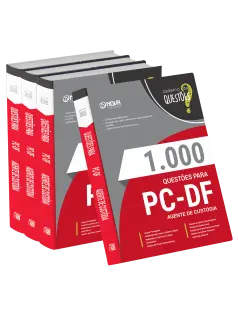 Livro 1000 Questões Gabaritadas para PC DF - Agente de Custódia