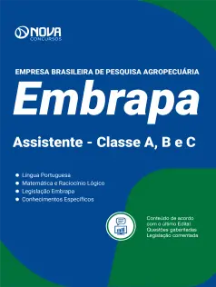 Apostila EMBRAPA 2025 - Assistente - Classes A, B e C