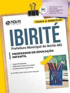 Apostila Prefeitura de Ibirité - MG em PDF 2024 - Professor de Educação Infantil