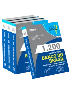 Livro 1.200 Questões Gabaritadas para o Banco do Brasil 2026 - Escriturário - Agente Comercial e Agente de Tecnologia