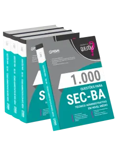 Livro 1000 Questões Gabaritadas para SEC-BA - Técnico Administrativo em Nível Médio