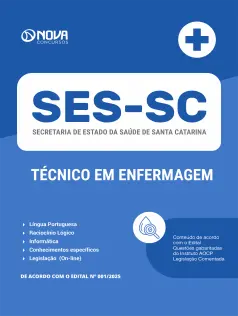 Apostila SES-SC 2025 em PDF - Técnico em Enfermagem