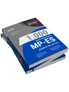 Livro 1000 Questões Gabaritadas para MP-ES - Agente de Apoio