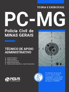 Apostila PC-MG em PDF 2024 - Analista - Técnico de Apoio Administrativo