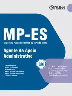 Apostila MP-ES em PDF - Agente de Apoio - Administrativo