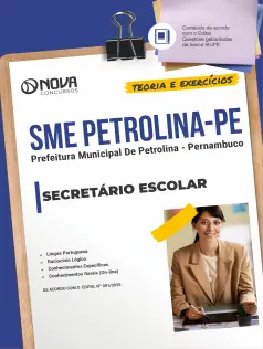 Apostila Prefeitura de Petrolina - PE 2025 - Secretário Escolar