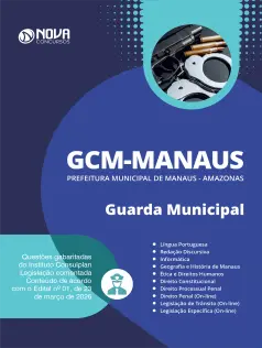 Apostila Prefeitura de Manaus - AM 2026 - Guarda Municipal