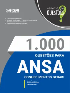 Livro 1000 Questões Gabaritadas para ANSA - Conhecimentos Gerais