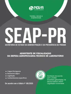 Apostila SEAP-PR 2025 - Assistente de Fiscalização da Defesa Agropecuária - Técnico de Laboratório