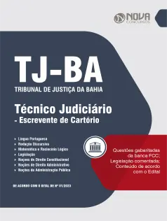 Apostila TJ-BA - Técnico Judiciário - Escrevente de Cartório