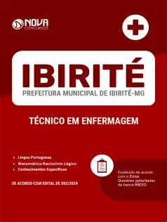 Apostila Prefeitura de Ibirité - MG em PDF 2024 - Técnico de Enfermagem