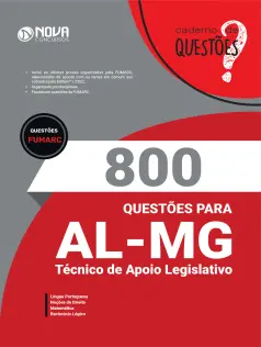 Livro 800 Questões Gabaritadas AL-MG - Técnico de Apoio Legislativo
