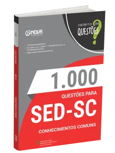 Livro 1000 Questões Gabaritadas para SED-SC - Conhecimentos Comuns