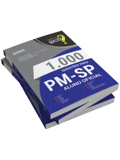 Livro 1000 Questões Gabaritadas para PM-SP - Aluno-Oficial