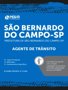 Apostila Prefeitura de São Bernardo do Campo - SP 2024 - Agente de Trânsito