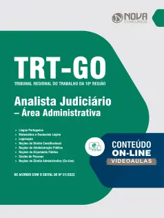 Apostila TRT-GO em PDF - Analista Judiciário - Área Administrativa