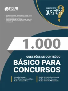 Livro 1.000 Questões Gabaritadas de Conteúdos Básicos para Concursos