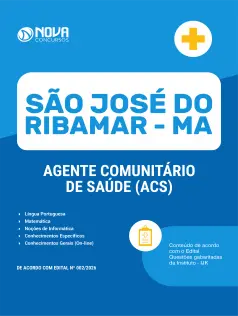 Apostila Prefeitura de São José de Ribamar-MA 2026 - Agente Comunitário de Saúde (ACS)