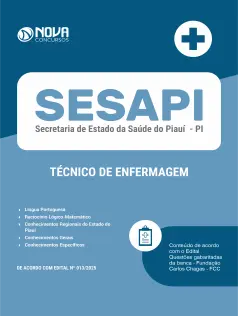 Apostila Secretaria de Estado da Saúde do Piauí 2026 - Técnico em Enfermagem