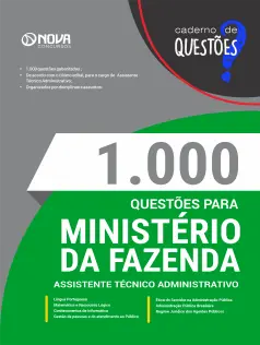 Livro 1000 Questões Gabaritadas para Ministério da Fazenda - Assistente Técnico Administrativo (ATA)