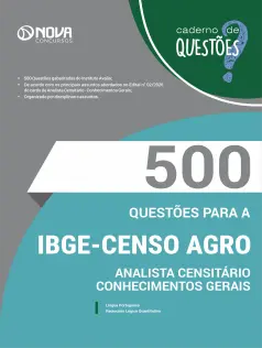 Livro 1000 Questões Gabaritadas para IBGE Temporário - Analista Censitário - Conhecimentos Gerais