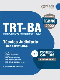 Apostila TRT-BA em PDF - Técnico Judiciário - Área Administrativa