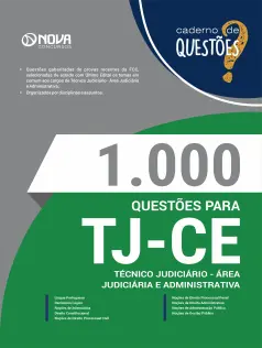Livro 1000 Questões Gabaritadas para TJ-CE  - Técnico Judiciário - Área Judiciária e Administrativa