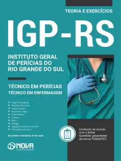 Apostila IGP-RS 2025 em PDF - Técnico em Perícias - Técnico em Enfermagem