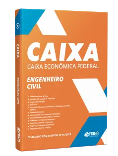 Combo CAIXA 2025 - Apostila Engenheiro Civil - Conhecimentos Específicos + Apostila Comum Nível Superior