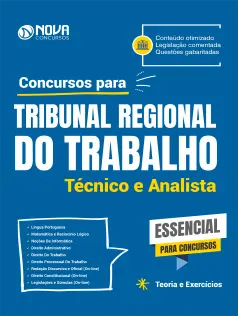 Apostila Essencial para Concursos 2026 - Tribunal Regional do Trabalho - Técnico e Analista