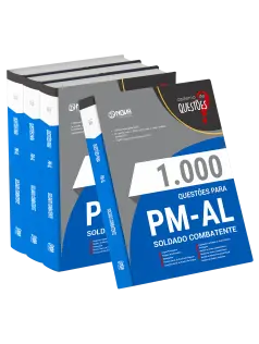 Livro 1000 Questões Gabaritadas para PM-AL - Soldado Combatente