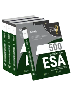 Livro 500 Questões Gabaritadas para ESA - Curso de Formação de Sargento - Área: Combatente/Logística e Aviação