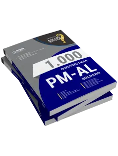 Livro 1000 Questões Gabaritadas para PM-AL - Soldado