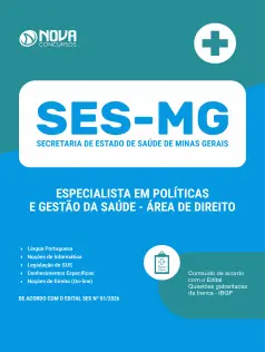 Apostila SES-MG 2026 - Especialista em Políticas e Gestão da Saúde (EPGS) - Área do Direito