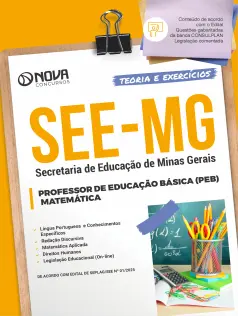 Apostila SEE-MG em PDF - Professor de Educação Básica (PEB) - Matemática