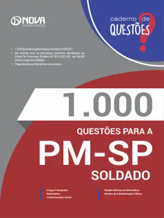Livro 1000 Questões Gabaritadas para PM-SP - Soldado