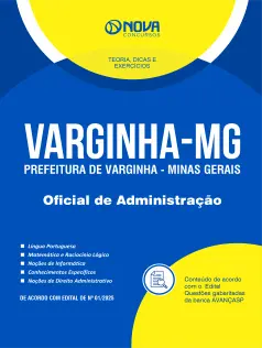Apostila Prefeitura de Varginha - MG em PDF - Oficial de Administração
