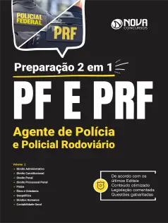 Apostila PF e PRF em PDF - Preparação 2 em 1 - Agente de Polícia e Policial Rodoviário