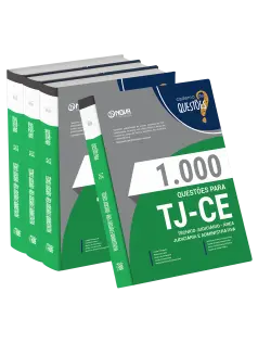 Livro 1000 Questões Gabaritadas para TJ-CE  - Técnico Judiciário - Área Judiciária e Administrativa