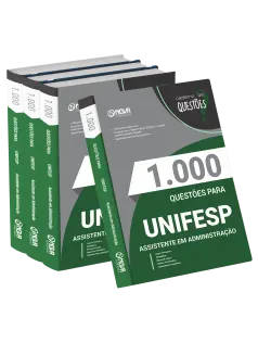 Livro 1000 Questões Gabaritadas para UNIFESP - Assistente em Administração