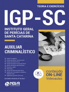 Apostila IGP-SC - Instituto Geral de Perícias de Santa Catarina em PDF - Auxiliar Criminalístico