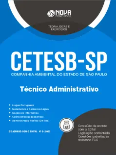 Apostila CETESB-SP em PDF  - Técnico Administrativo