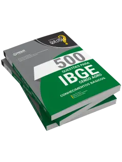 Livro 500 Questões Gabaritadas para IBGE Temporário 2026 - Censo Agro - Conhecimentos Gerais