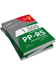 Livro 1000 Questões Gabaritadas para PP-RS - Policial Penal